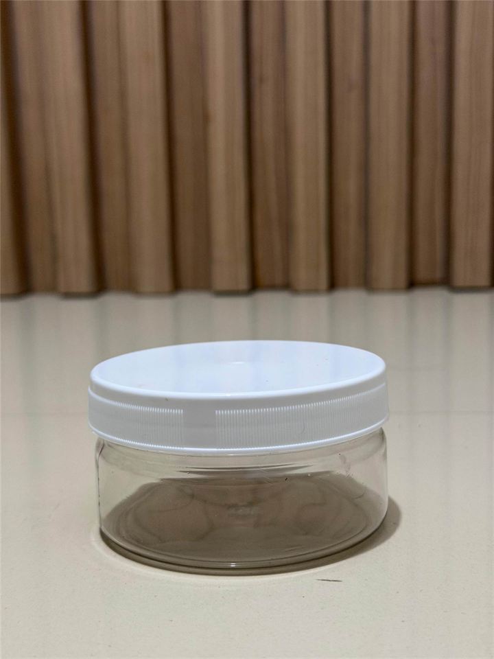 Toples Tabung Tutup Plastik Putih 200 ml
